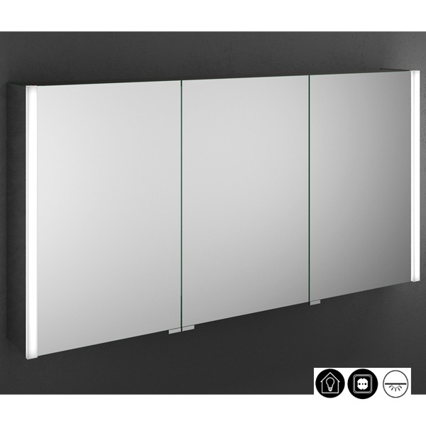 Burgbad Cube Spiegelschrank mit vertikaler LED-Beleuchtung 1200 (SPFW120)