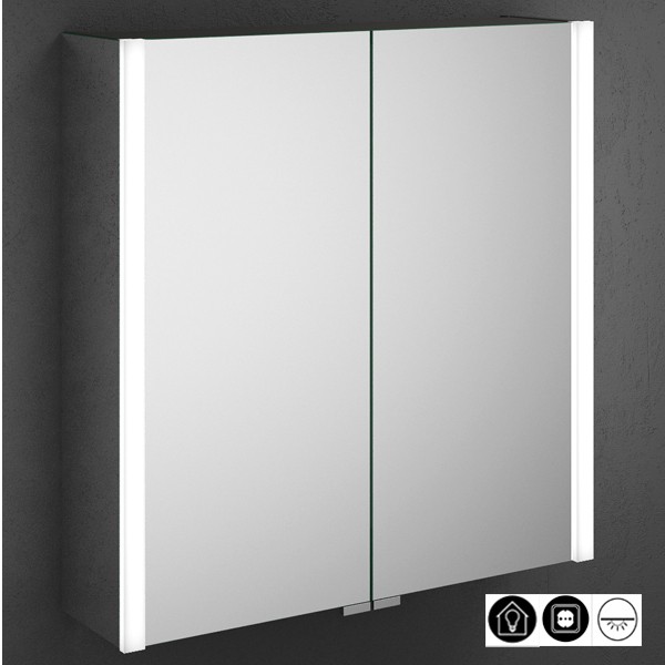 Burgbad Cube Spiegelschrank mit vertikaler LED-Beleuchtung 600 (SPFW060)