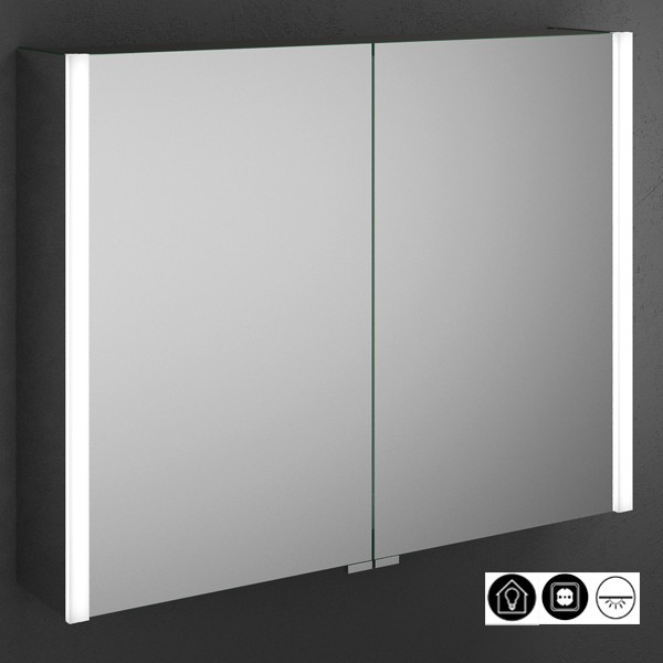 Burgbad Cube Spiegelschrank mit vertikaler LED-Beleuchtung 800 (SPFW080)53