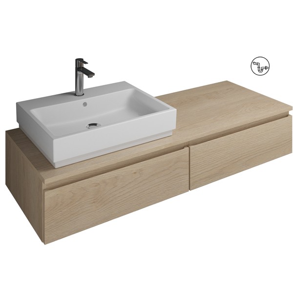 Burgbad Cube Waschtischunterschrank passend zu Grohe Cube(WWGR140)PG1