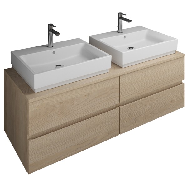 Burgbad Cube Waschtischunterschrank passend zu Grohe Cube(WWGU141)PG1