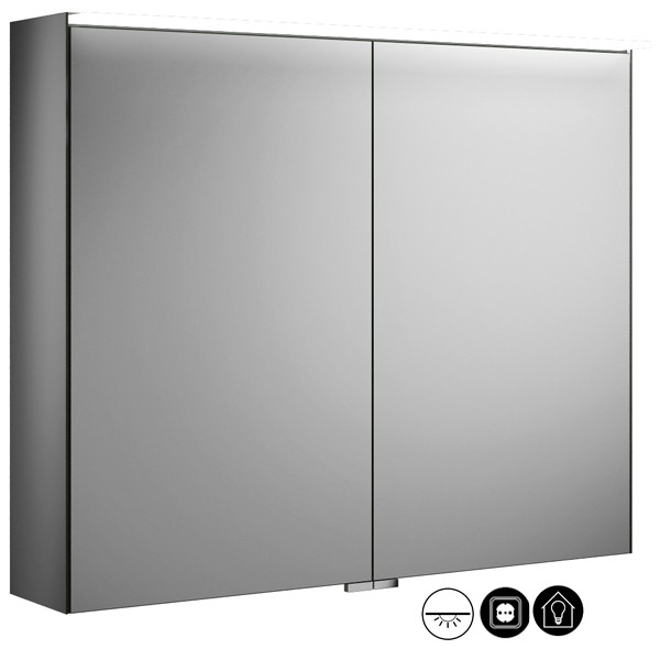 Burgbad Essence Spiegelschrank mit horizontaler LED-Beleuchtung (SPIZ080) 
