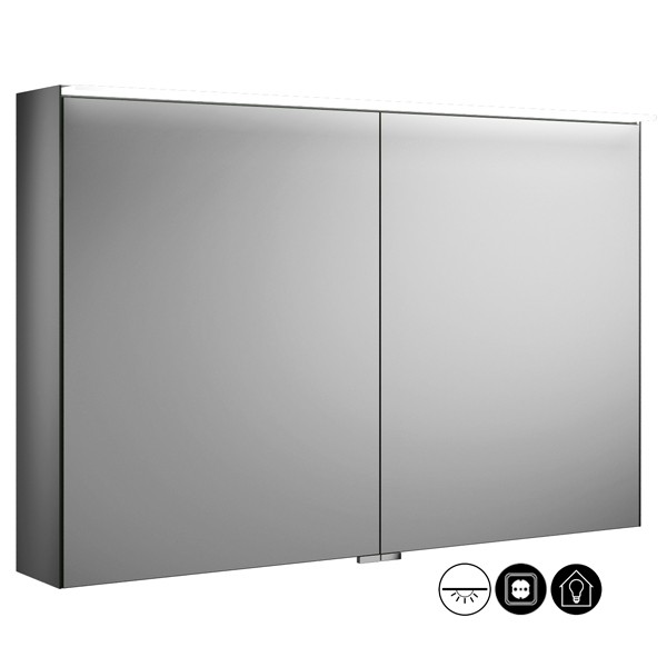 Burgbad Essence Spiegelschrank mit horizontaler LED-Beleuchtung (SPIZ100) 