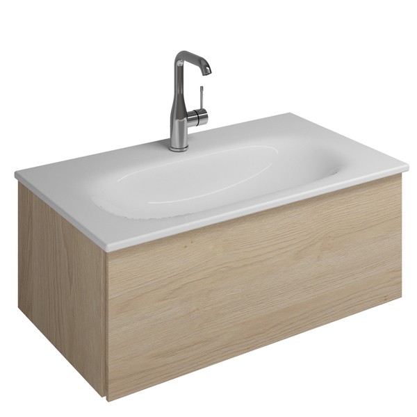 Burgbad Essence Waschtischunterschrank passend zu Keramik-Waschtisch Grohe Essence (WWIJ07T)PG1
