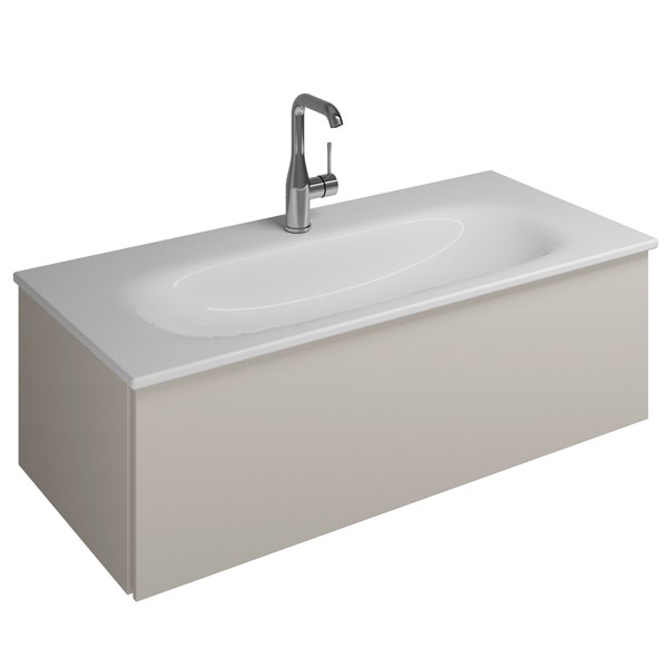 Burgbad Essence Waschtischunterschrank passend zu Keramik-Waschtisch Grohe Keramik(WWIJ09T)PG2