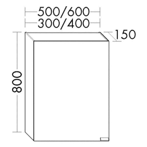 Burgbad rl40 Room Light Spiegelschrank Modular(SPOE060)PG1