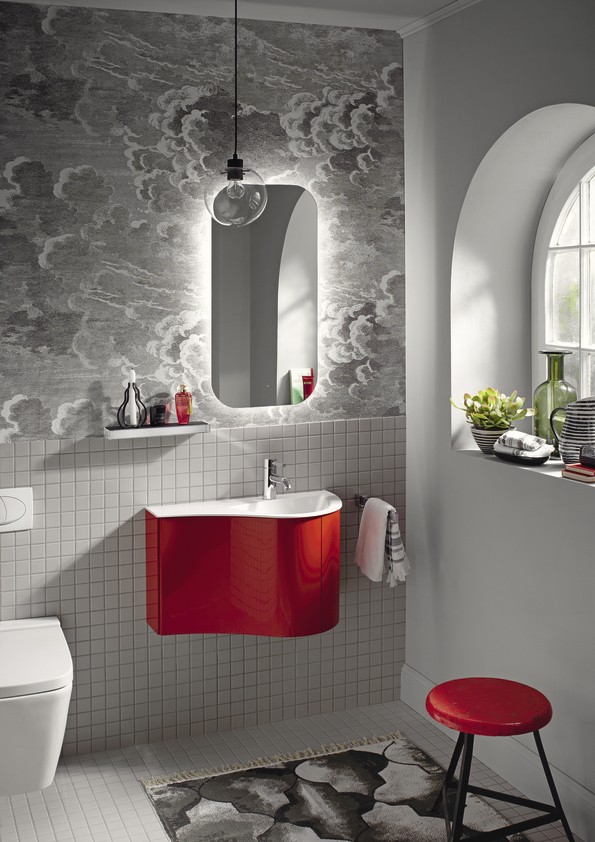 Burgbad Sinea 2.0 Gästebad Mineralguss-Waschtisch inkl. Waschtischunterschrank 670 PG3 (SFHB06T)