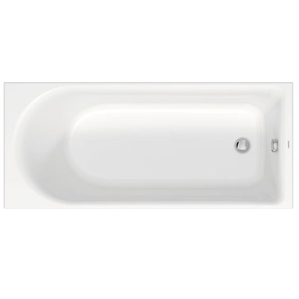 DU Badewanne D-Neo 1600x700mm, weiß, Einbauversion, 1 Rückenschräge