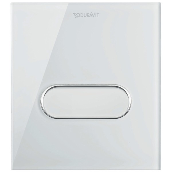 DU Betätigungsplatte A1, für Urinal 140,5x157mm, Glas Weiß