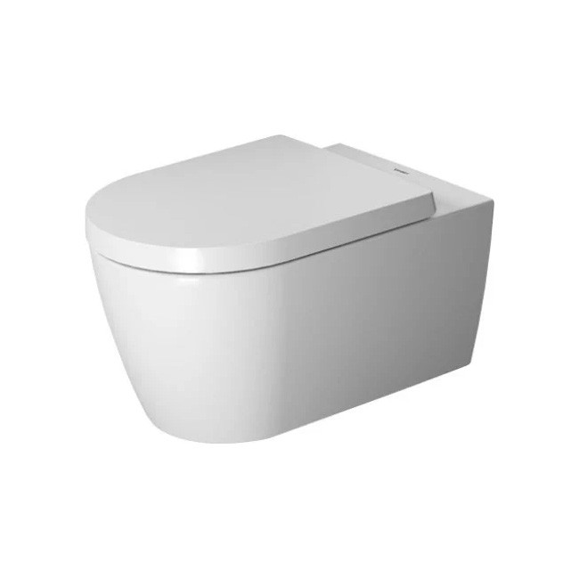 Duravit Wand-WC ME by Starck 570 mm Tiefspüler, Durafix, weiß HygieneGlaze