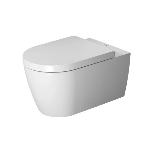 Duravit Wand-WC ME by Starck 570 mm Tiefspüler, Durafix, weiß WonderGliss