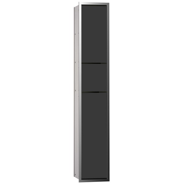 emco asis Gäste-WC-Modul (150) UP, 964mm, o.EB-Rahmen, chrom/schwarz