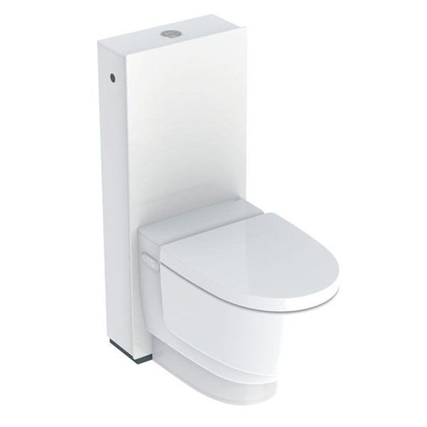 GE Geberit AquaClean Mera Classic WC-Komplettanlage AP Stand-WC Glas weiß