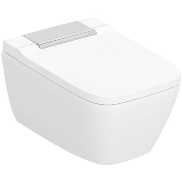 GE Geberit AquaClean Sela Square WC-Komplettanlage Wand-WC, glanzchrom