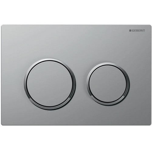 Geberit Betätigungsplatte Kappa21, für 2-Mengen-Spülung, Mattchrom / Glanzchrom / Mattchrom
