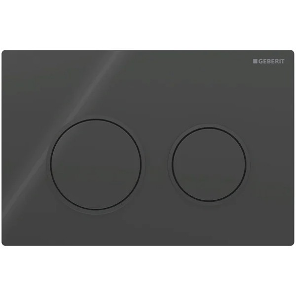 Geberit Omega20 BetPl., für 2-Mengen-Sp. schwarz / schwarz matt