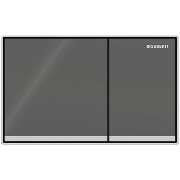 Geberit BetPl. Omega60, für 2-Mengen-Sp. lava, verspiegelt, hochglanz-verchromt