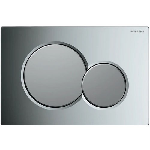 Geberit Betätigungsplatte Sigma01, für 2-Mengen-Spülung, glanzchrom/mattchrom