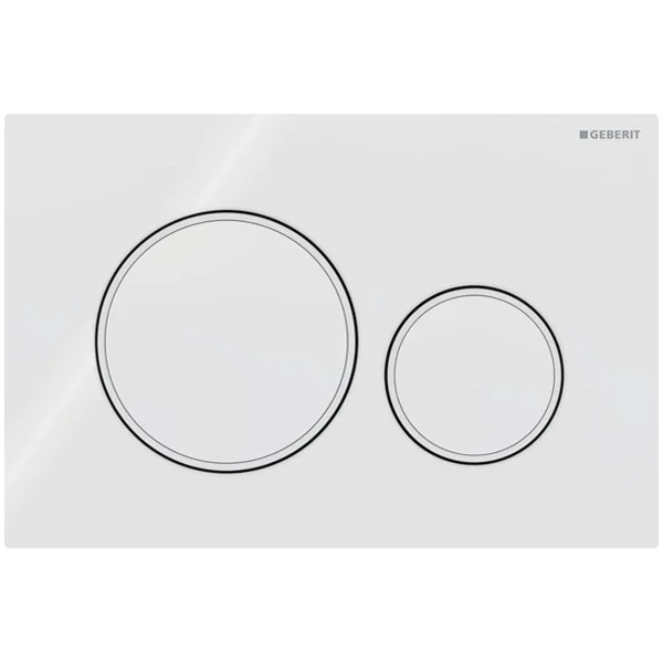 Geberit BetPl. Sigma20, für 2-Mengen-Sp. weiß, weiß matt