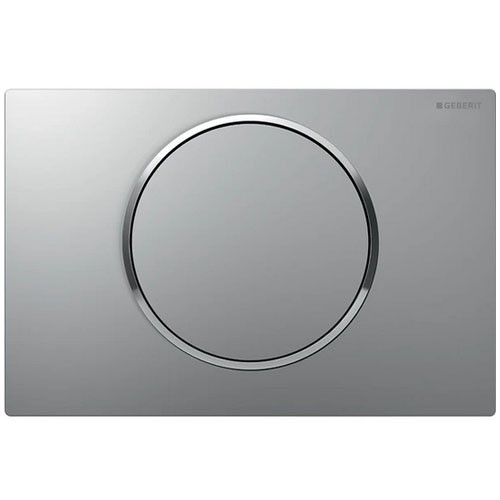 Geberit Betätigungsplatte Sigma10, für Spül-Stopp-Spülung, mattchrom/glanzchrom
