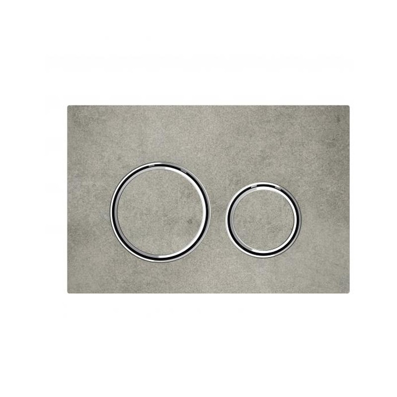 GE BetPl. Sigma21, für 2-Mengen-Sp. verchromt, Betonoptik