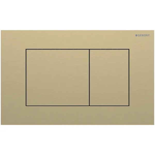 Geberit Sigma 40 BetPl., für 2-Mengen-Spülung Square, messingfarben gebü./Etc