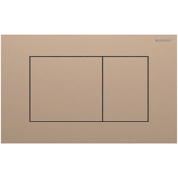 Geberit Sigma 40 BetPl., für 2-Mengen-Spülung Square, rotgold gebü./Etc