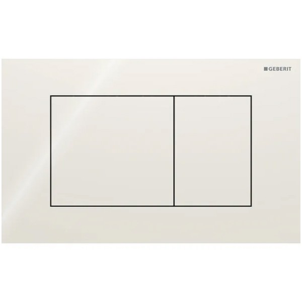 Geberit Sigma 40 BetPl., für 2-Mengen-Spülung Square, Glas, sand-grau