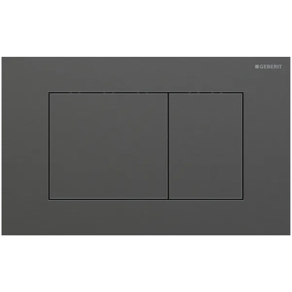 Geberit Sigma 40 BetPl., für 2-Mengen-Spülung Square, schwarzchrom gebü./Etc