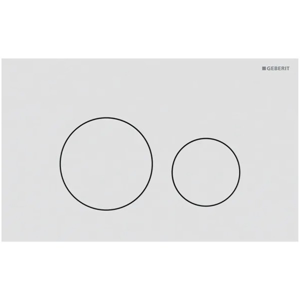 Geberit Sigma 40 BetPl., für 2-Mengen-Spülung Round, weißmatt/Etc