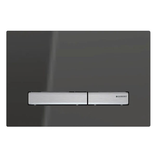 Geberit Betätigungsplatte Sigma50 für 2-Mengen-Spülung Rauchglas