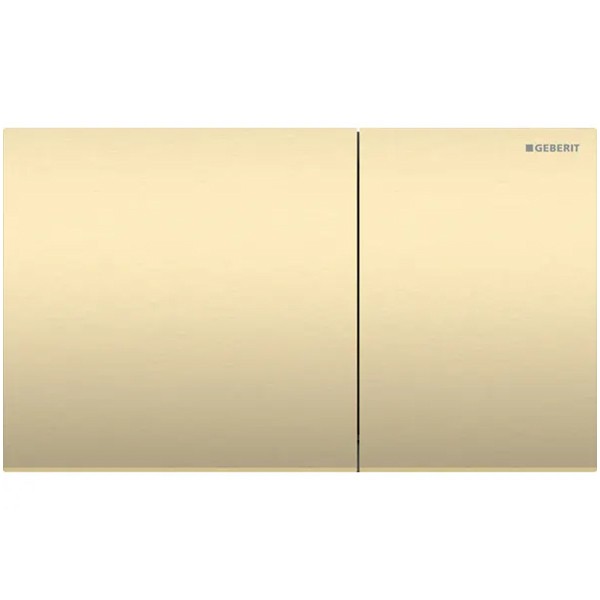 Geberit Sigma70 BetPl., für 2-Mengen-Spülung Edelstahl messing