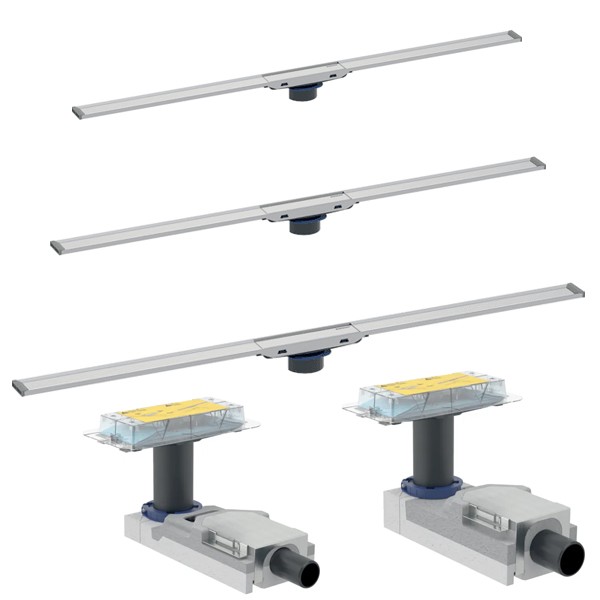 Geberit CleanLine20, Set-Angebot Duschrinne mit Ablaufgehäuse