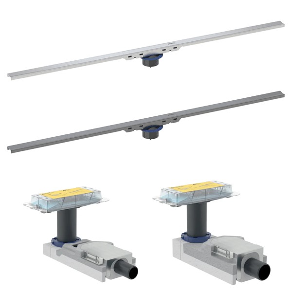 Geberit CleanLine50, Set-Angebot Duschrinne mit Ablaufgehäuse
