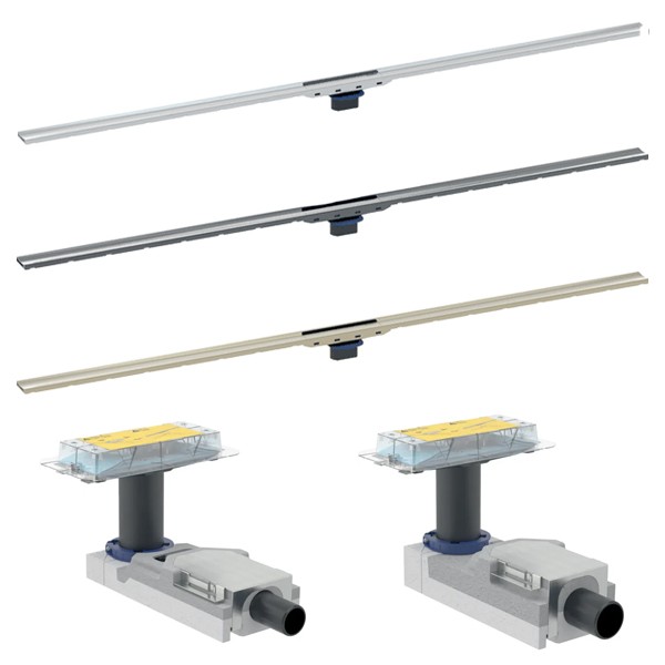 Geberit CleanLine80, Set-Angebot Duschrinne mit Ablaufgehäuse