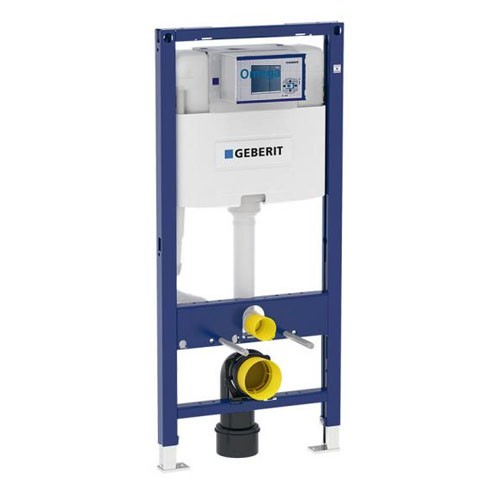 Geberit Duofix Element für Wand-WC 112 cm mit Omega Unterputz-Spülkästen 12 cm Betätigung von vorne