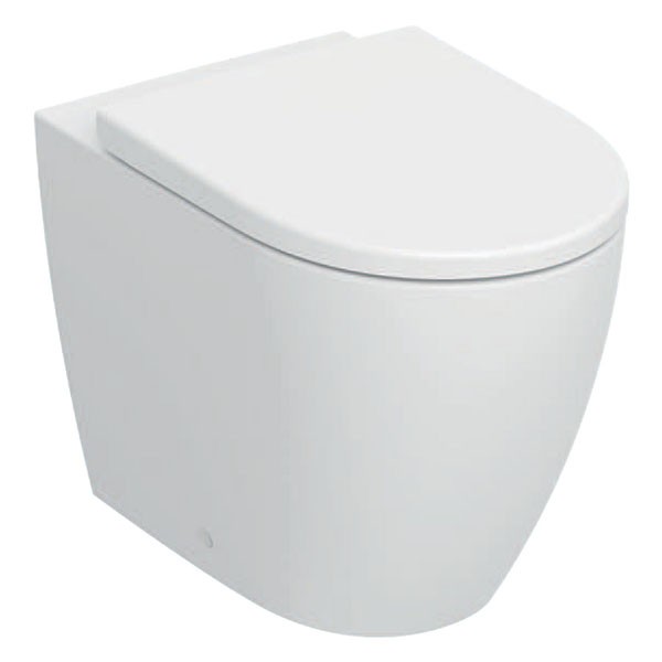 Geberit iCon Set SWC, Tiefsp., wandbündig geschl.,TurboFlush, WC-Sitz T:56cm, weiß