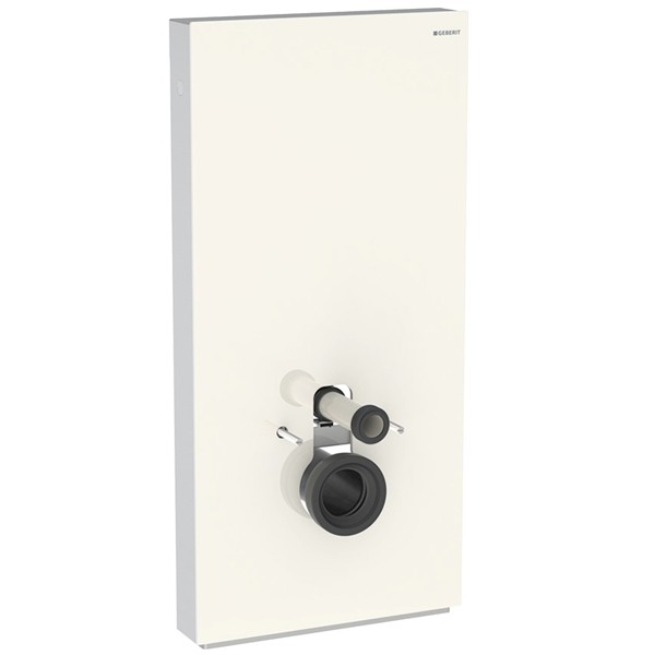 Geberit Monolith Plus Sanitärmodul f. WWC 101cm, Glas sand-grau /Aluminium