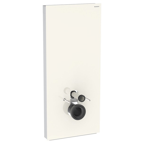 Geberit Monolith Plus Sanitärmodul f. WWC 114cm, Glas sand-grau /Aluminium