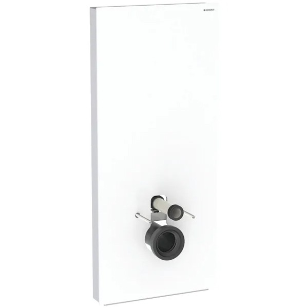 Geberit Monolith Plus Sanitärmodul f. WWC 114cm, Glas weiß /Aluminium