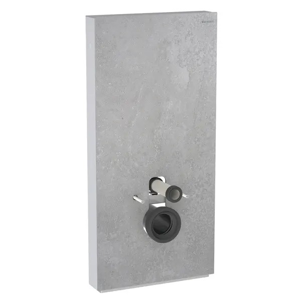 Geberit Monolith Sanitärmodul für Wand-WC 101cm,Steinzeug Betonoptik, Aluminium