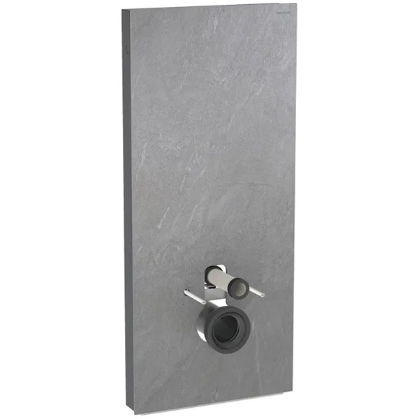Geberit Monolith Sanitärmodul für Wand-WC 114cm Steinzeug Schieferoptik, Alu.