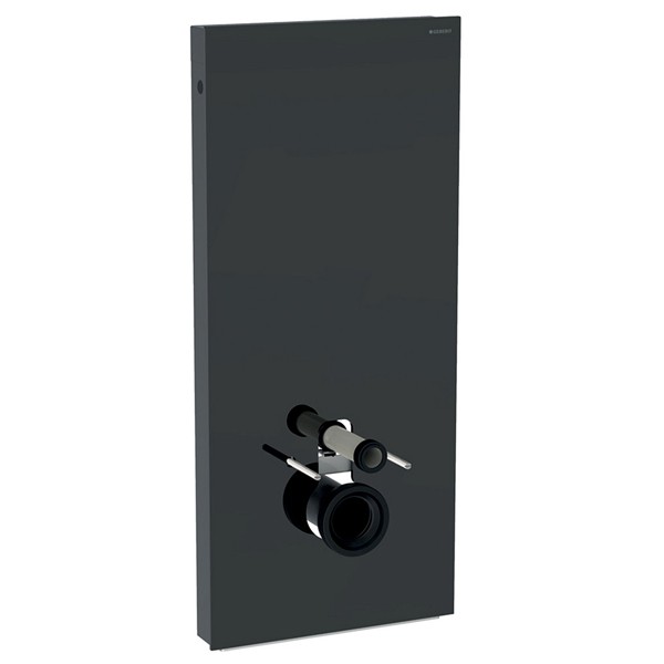 GE Monolith Sanitärmodul für Wand-WC 114cm, Glas lava, Aluminium schwarzchrom