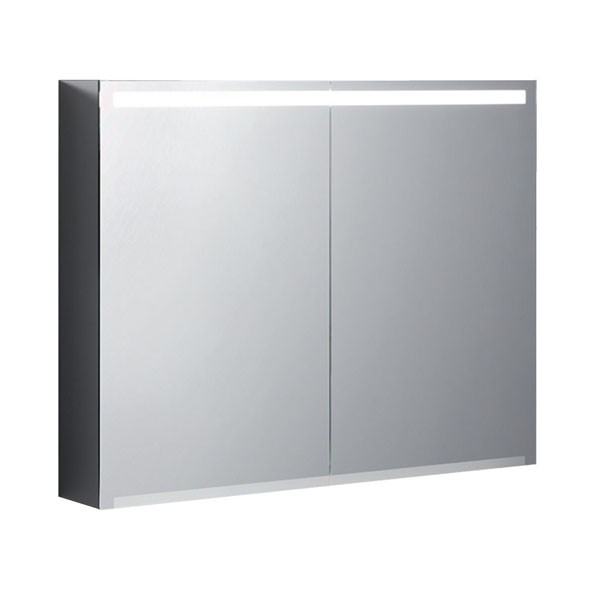 Geberit Option Spiegelschrank mit Beleuchtung zwei Türen, 90x70x15cm  (500583001) (500583001)