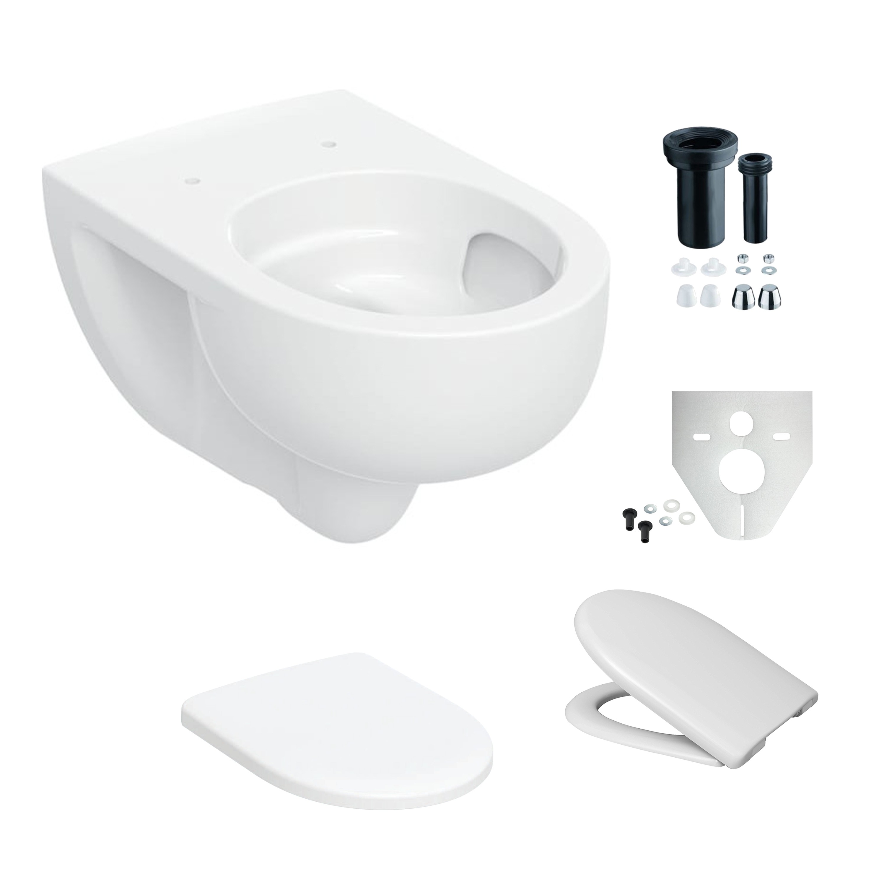 Geberit Renova wandhängendes Tiefspül-WC mit KeraTect Beschichtung, weiß 503061008