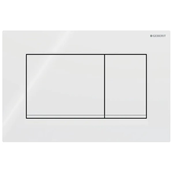 Geberit BetPl. Sigma30, für 2-Mengen-Sp. weiß, weiß matt
