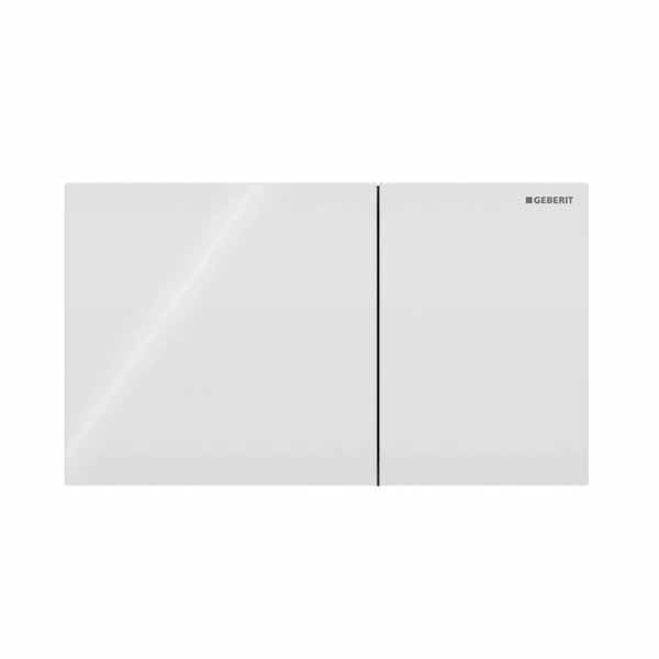 Geberit Sigma70 BetPl., für 2-Mengen-Spülung Glas weiß