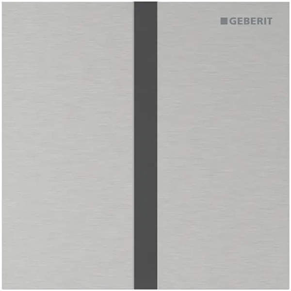Geberit Typ 40 UR-Strg. m. elektron. Sp-Ausl. Batt.-Betr., Square, edelst. gebü./Etc