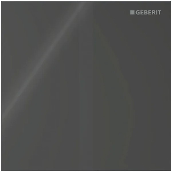 Geberit Typ 40 UR-Strg. m. elektron. Sp-Ausl. Batt.-Betr., Square, Glas schwarz