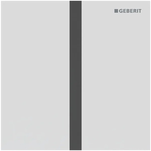 Geberit Typ 40 UR-Strg. m. elektron. Sp-Ausl. Batt.-Betr., Square, weißmatt/Etc
